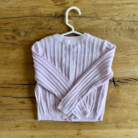 GAP. Size XS (4-5). Light pink button up cardigan. - Picture 4 of 5